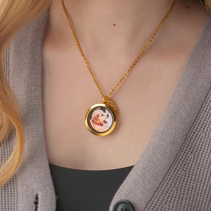 Personalized Pet Photo Medallion Necklace