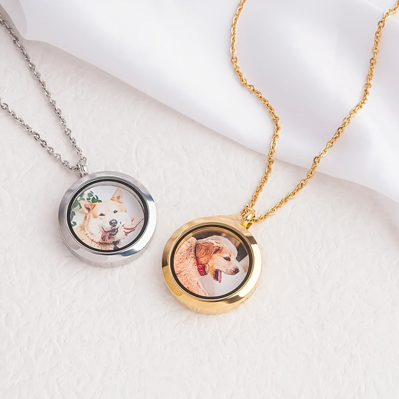 Personalized Pet Photo Medallion Necklace